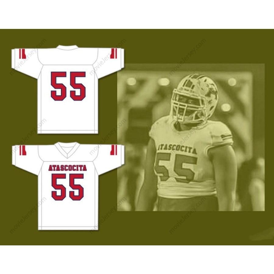 CUSTOM ANY Name Number KENYON GREEN 55 ATASCOCITA HIGH SCHOOL  Football Jersey Top Stitched S-6XL