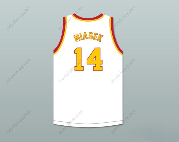 CUSTOM ANY Name Number STAN MIASEK 14 DETROIT FALCONS WHITE BASKETBALL JERSEY Top Stitched S-6XL