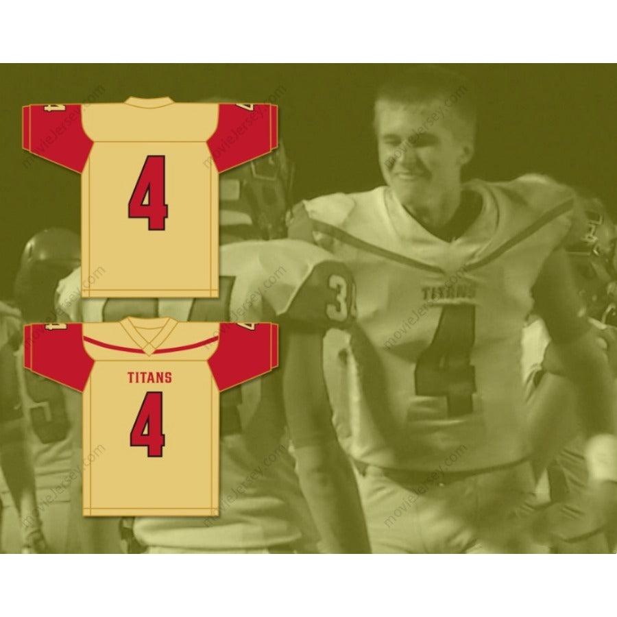 CUSTOM ANY Name Number BAILEY ZAPPE 4 VICTORIA EAST HIGH SCHOOL TITANS Football Jersey Top Stitched S-6XL