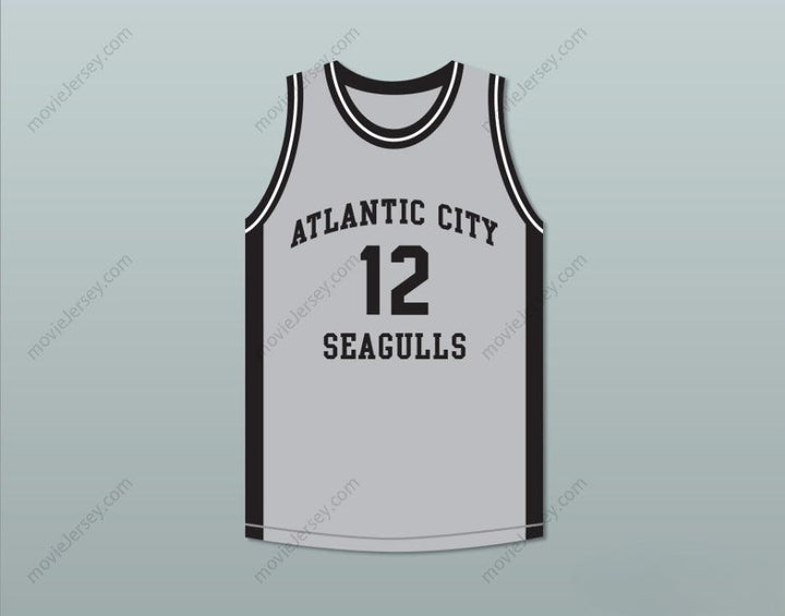 CUSTOM ANY Name Number R KELLY 12 ATLANTIC CITY SEAGULLS BASKETBALL JERSEY USBL Top Stitched S-6XL