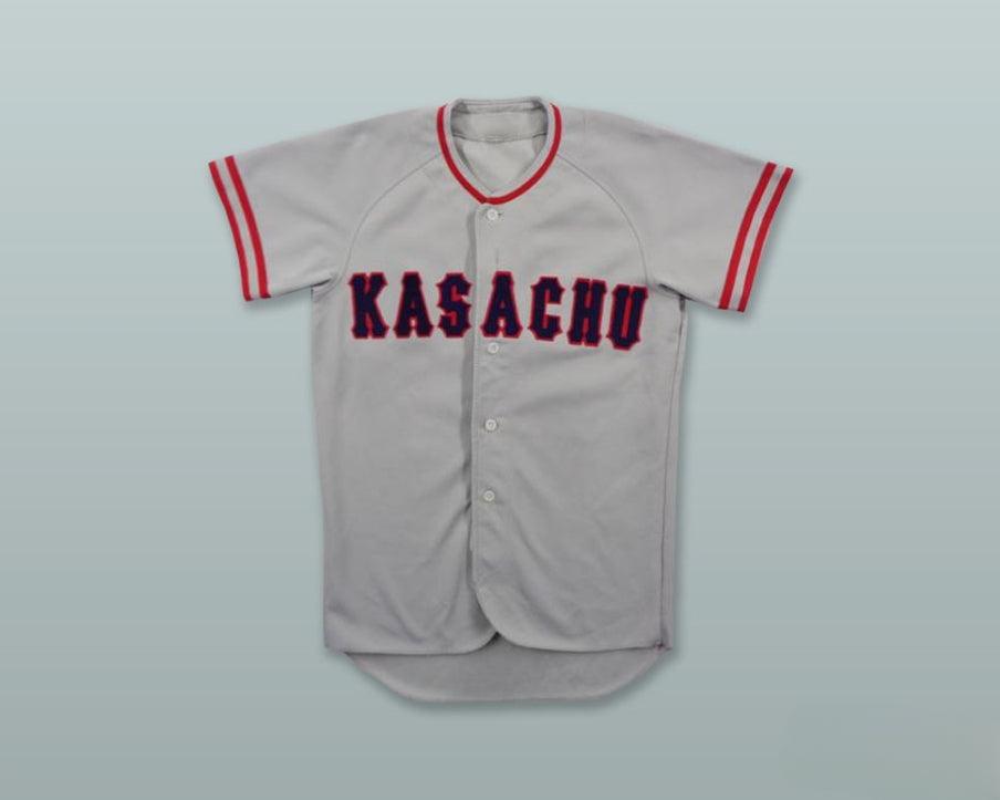 Custom Any Name Number KASACHU 7 JAPAN GRAY BASEBALL JERSEY Top Stitched S-6XL