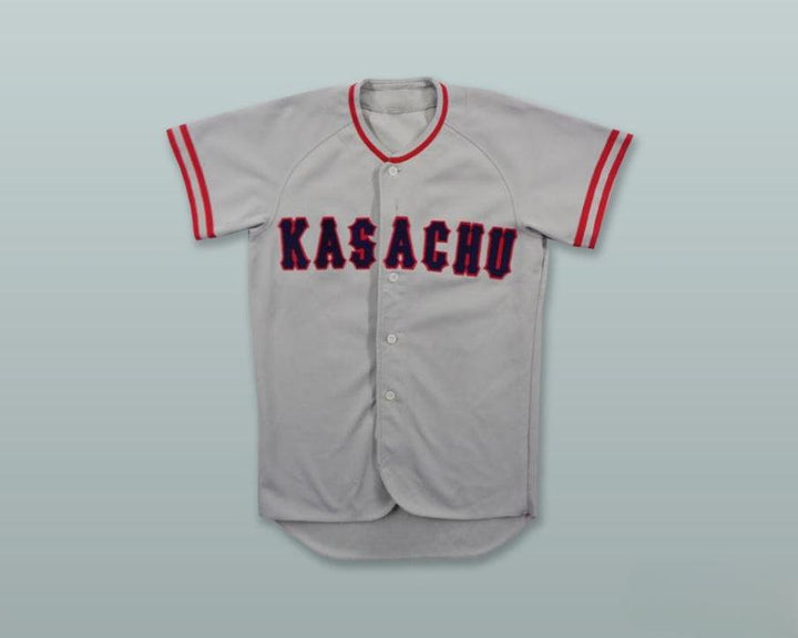 Custom Any Name Number KASACHU 7 JAPAN GRAY BASEBALL JERSEY Top Stitched S-6XL