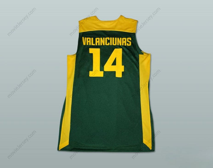 CUSTOM ANY Name Number JONAS VALANCIUNAS 14 LIETUVA LITHUANIA BASKETBALL JERSEY ANY PLAYER Top Stitched S-6XL
