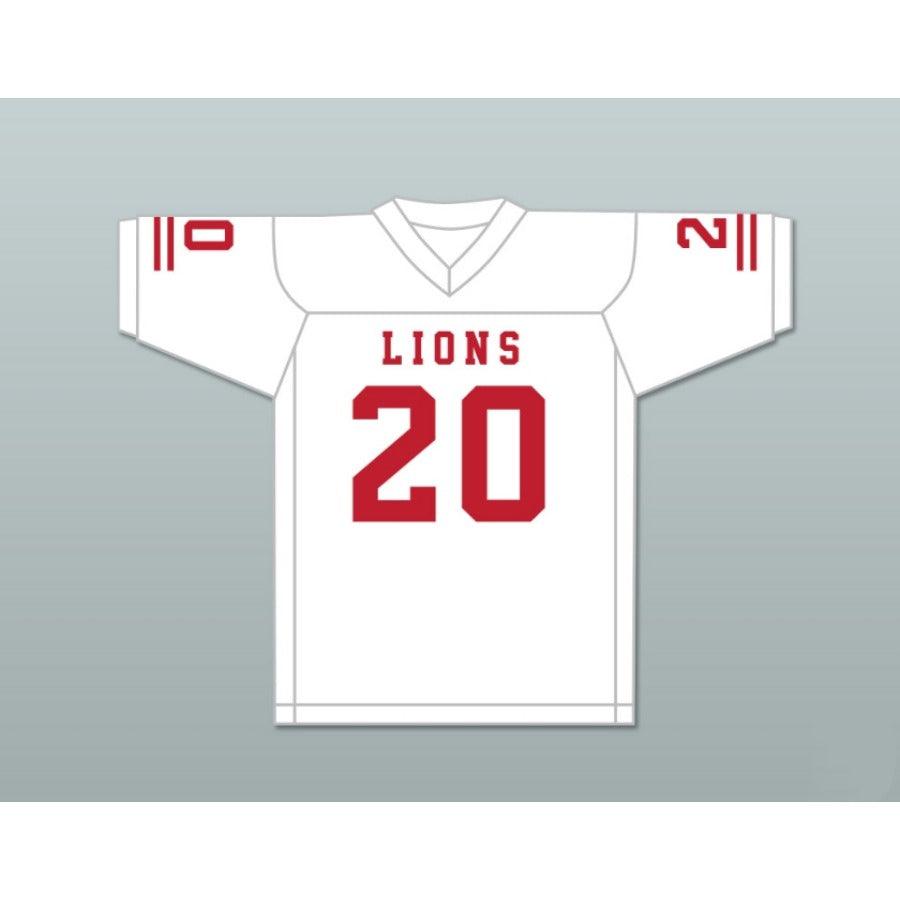 CUSTOM ANY Name Number CJ REAVIS 20 EMCC LIONS FOOTBALL JERSEY INCLUDES PATCHES Top Stitched S-6XL