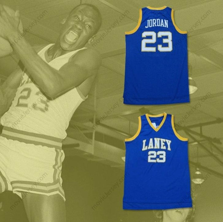 CUSTOM ANY Name Number MICHAEL 23 LANEY HIGH SCHOOL BUCCANEERS BLUE BASKETBALL JERSEY Top Stitched S-6XL