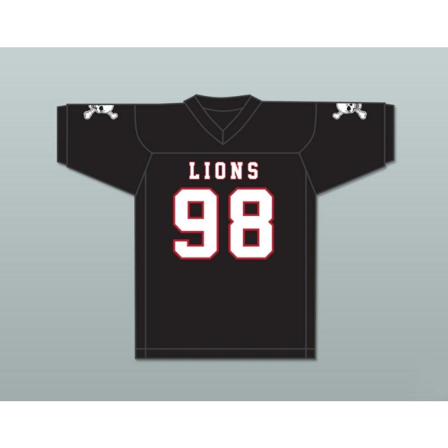 CUSTOM ANY Name Number GARY MCCRAE 98 EMCC LIONS FOOTBALL JERSEY INCLUDES PATCHES Top Stitched S-6XL