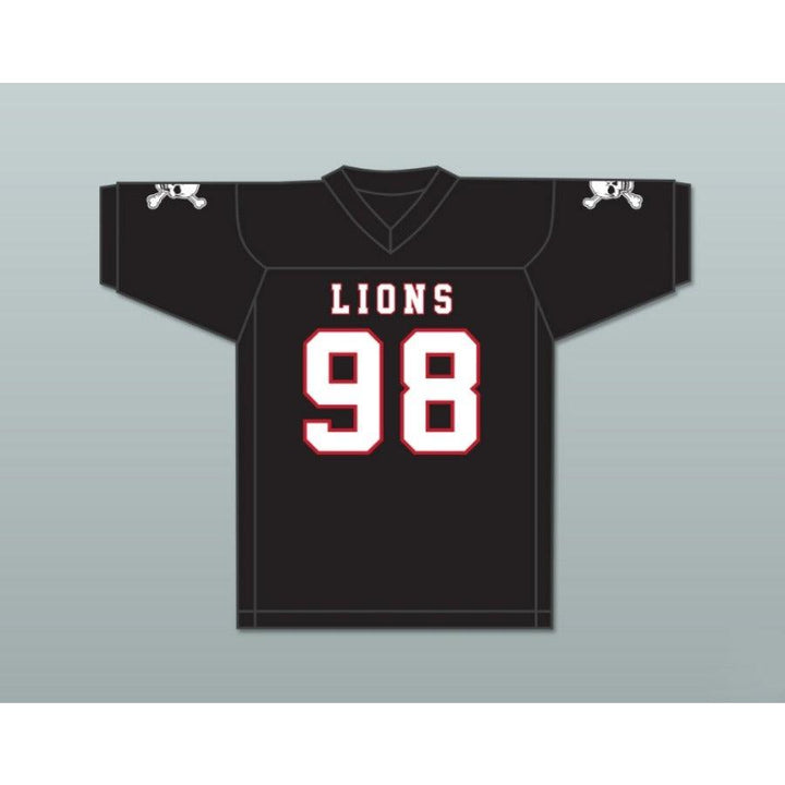 CUSTOM ANY Name Number GARY MCCRAE 98 EMCC LIONS FOOTBALL JERSEY INCLUDES PATCHES Top Stitched S-6XL