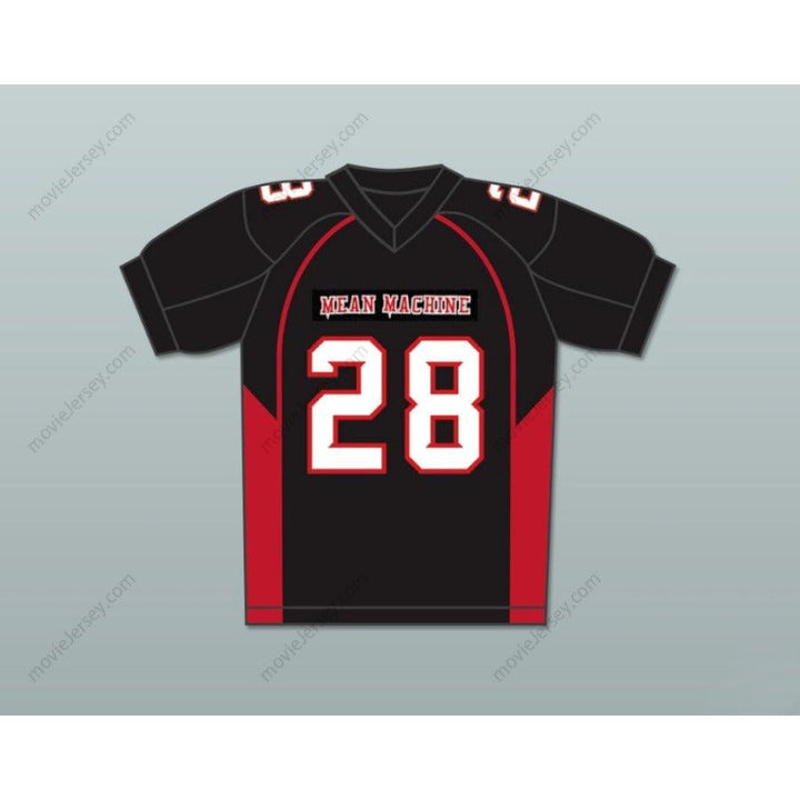 CUSTOM ANY Name Number 28 LEWIS MEAN MACHINE CONVICTS FOOTBALL JERSEY INCLUDES PATCHES Top Stitched S-6XL