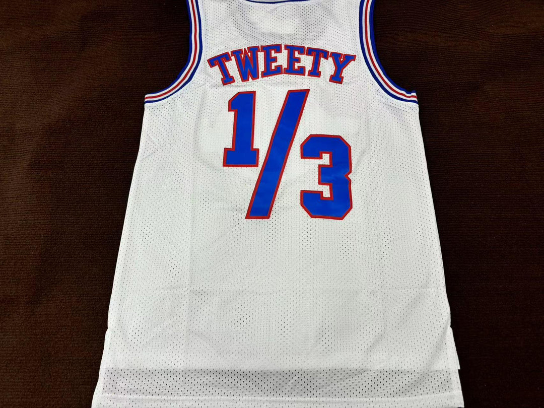 Space Jam Tune Squad Bugs 1 Lola 10 Michael Jordan 23 TAZ ! Tweety Bird 1/3Basketball Jersey Top Stitched S-3XL