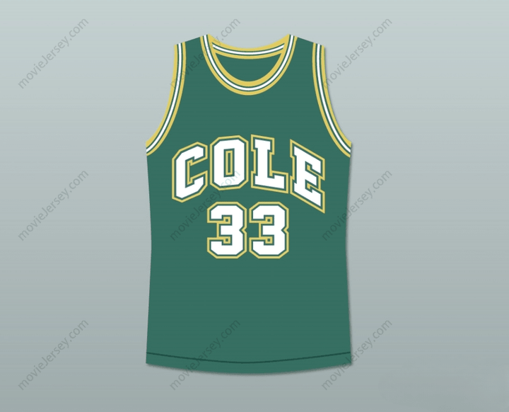 CUSTOM ANY Name Number SHAQUILLE O'NEAL 33 ROBERT G. COLE HIGH SCHOOL BASKETBALL JERSEY STITCH SEWN Top Stitched S-6XL