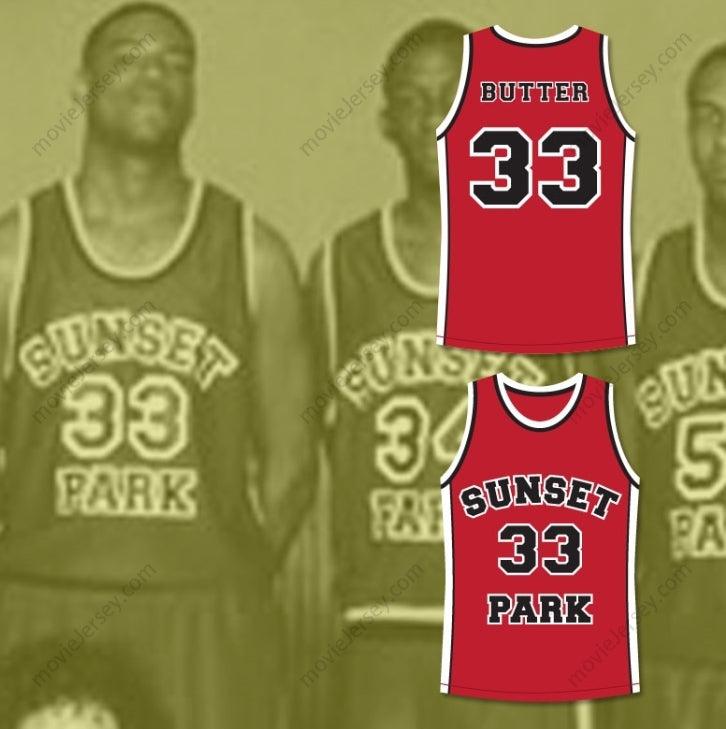 CUSTOM ANY Name Number TALENT HARRIS BUTTER 33 SUNSET PARK BASKETBALL JERSEY Top Stitched S-6XL