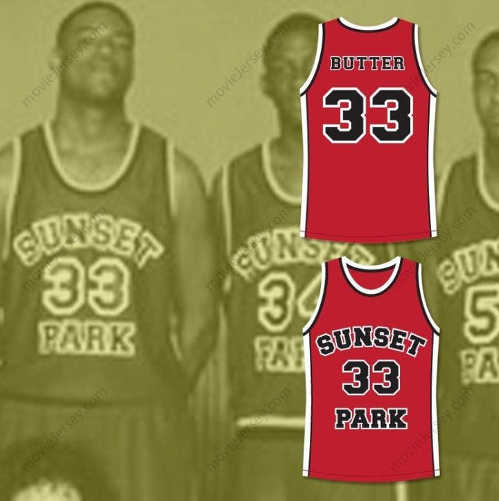 CUSTOM ANY Name Number TALENT HARRIS BUTTER 33 SUNSET PARK BASKETBALL JERSEY Top Stitched S-6XL