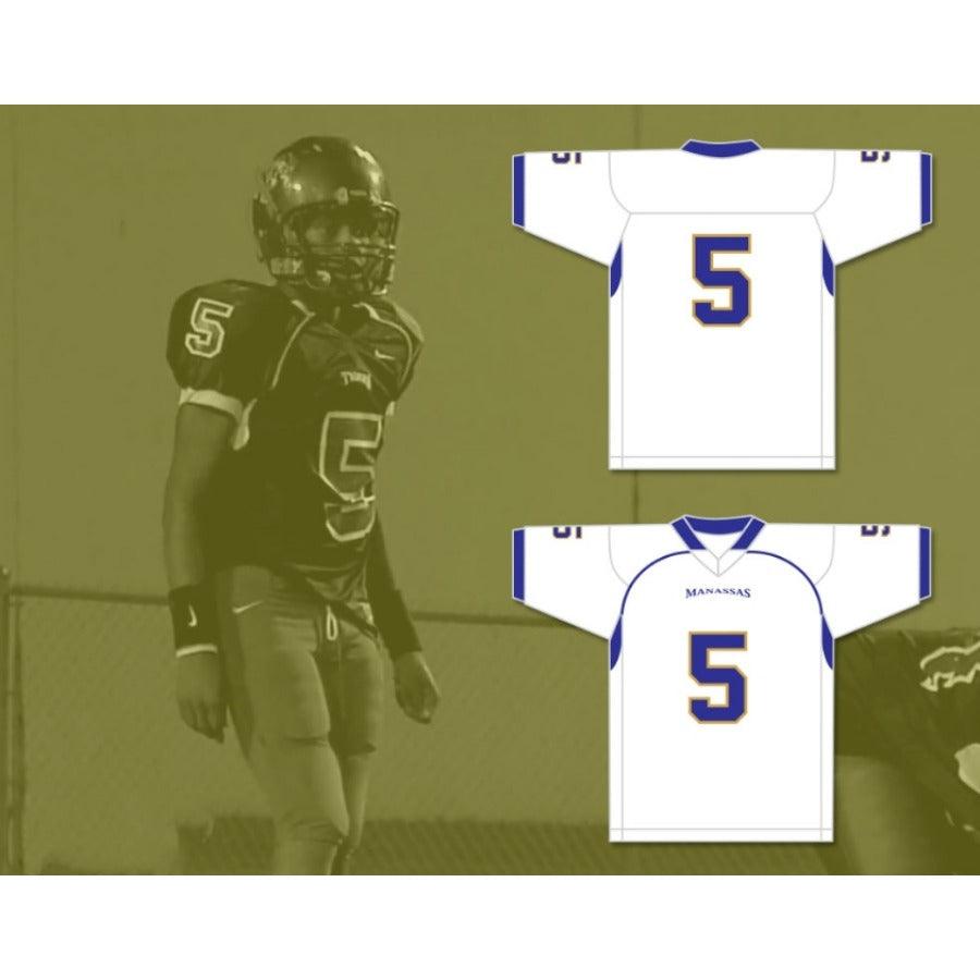 CUSTOM ANY Name Number REDMOND 5 MANASSAS TIGERS HIGH SCHOOL Football Jersey Top Stitched S-6XL