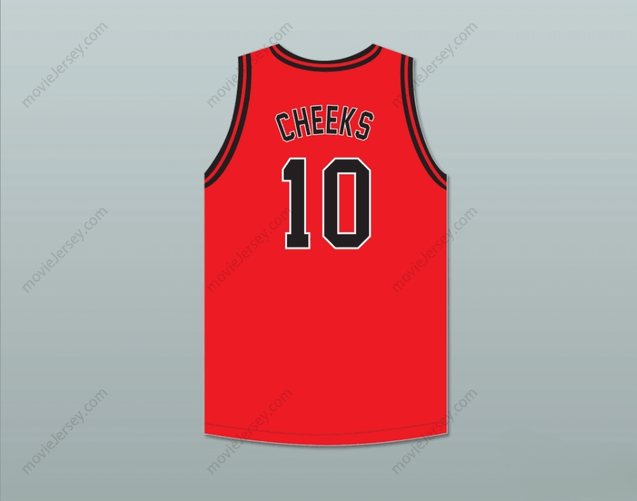 CUSTOM ANY Name Number MAURICE CHEEKS 10 DUSABLE HIGH SCHOOL PANTHERS RED BASKETBALL JERSEY 2 Top Stitched S-6XL