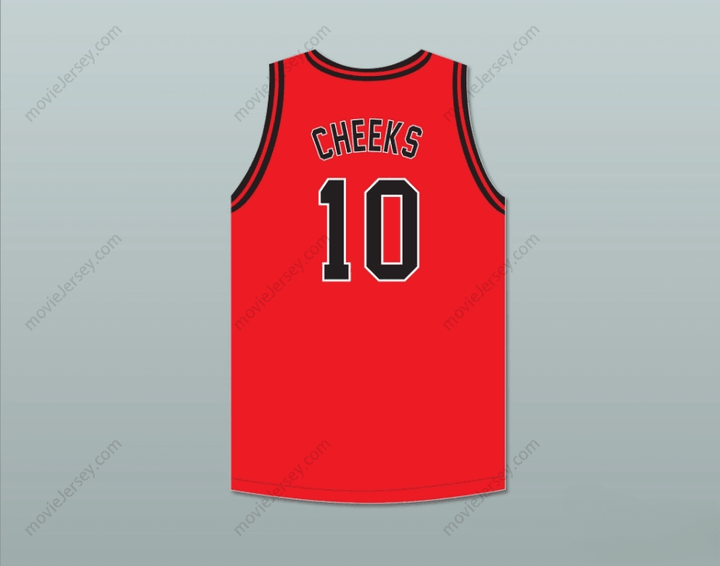 CUSTOM ANY Name Number MAURICE CHEEKS 10 DUSABLE HIGH SCHOOL PANTHERS RED BASKETBALL JERSEY 2 Top Stitched S-6XL