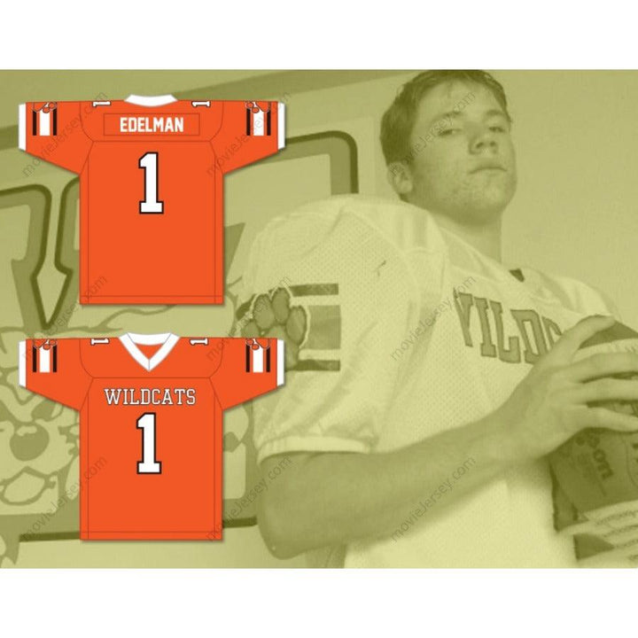 CUSTOM WILDCATS JULIAN EDELMAN 1 HIGH SCHOOL FOOTBALL JERSEY Stitched S-6XL