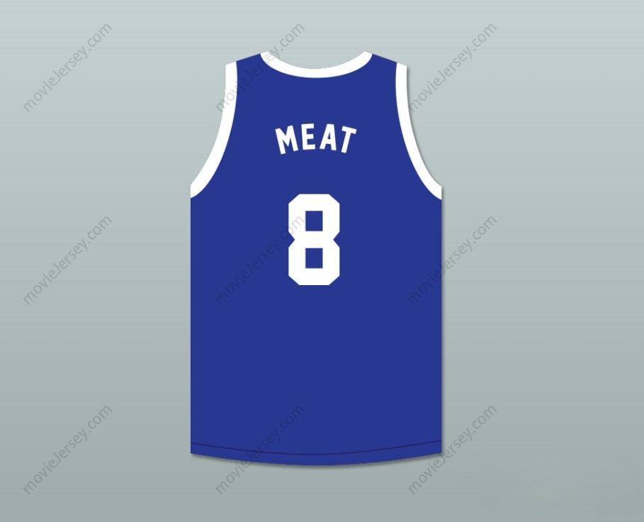 CUSTOM ANY Name Number 'MEAT' TUPERELLO 8 ANGEL BEACH  BLUE BASKETBALL JERSEY PORKY'S REVENGE Top Stitched S-6XL