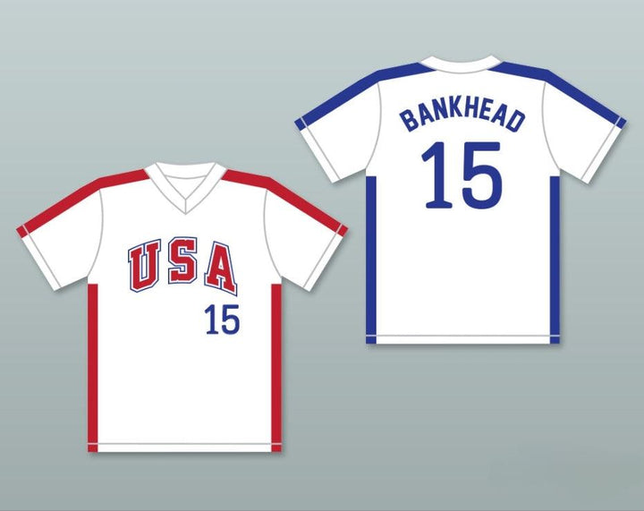 Custom Any Name Number SCOTT BANKHEAD 15 1984 USA TEAM WHITE BASEBALL JERSEY Top Stitched S-6XL