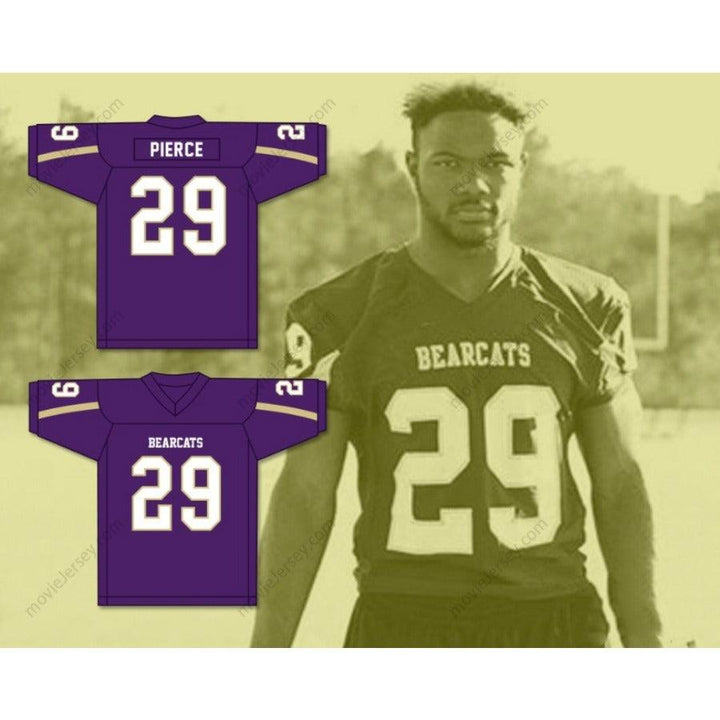 CUSTOM ANY Name Number DAMEON PIERCE 29 BAINBRIDGE HIGH SCHOOL BEARCATS Football Jersey Top Stitched S-6XL