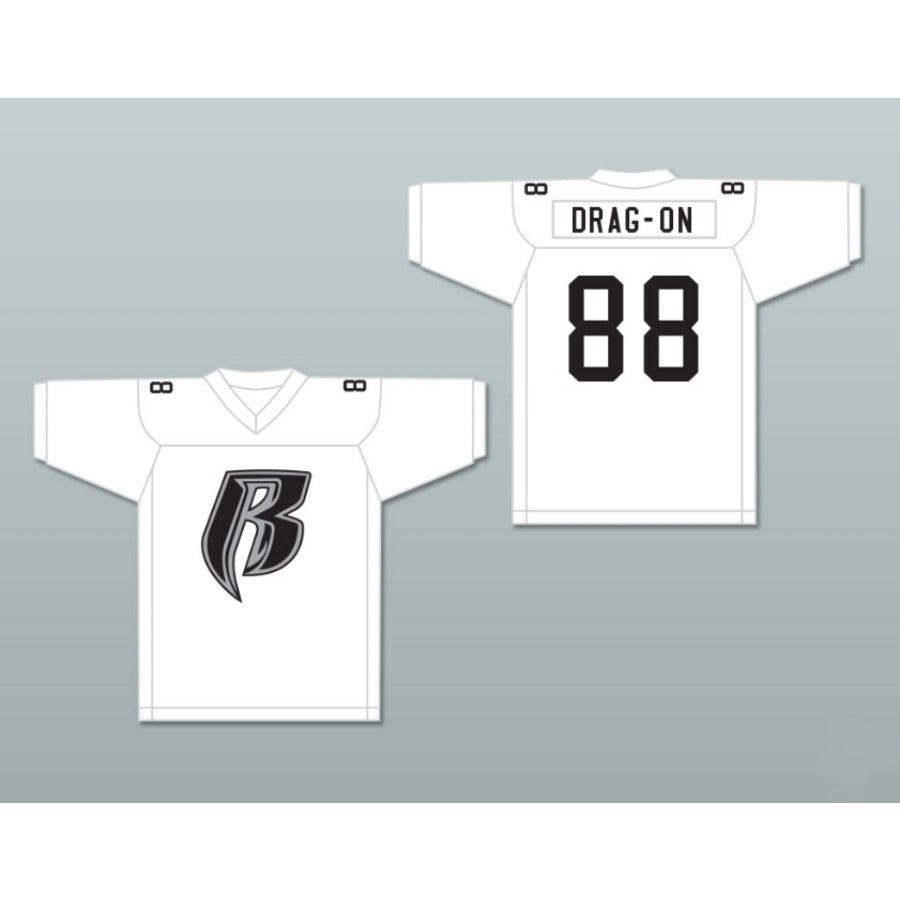 CUSTOM ANY Name Number DRAG-ON ROUGH RYDERS 88 SILVER Football Jersey Top Stitched S-6XL