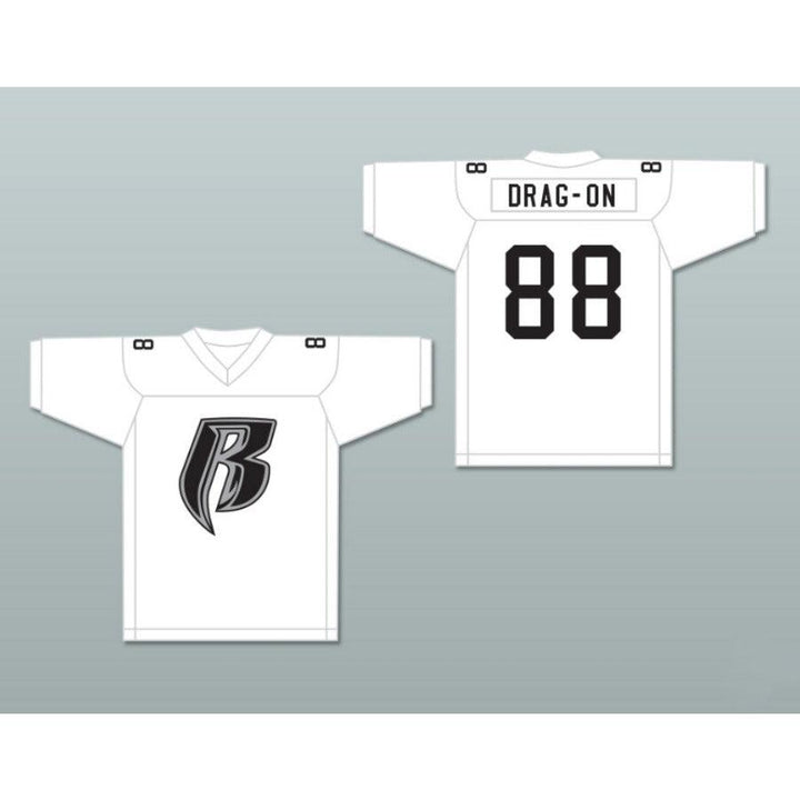 CUSTOM ANY Name Number DRAG-ON ROUGH RYDERS 88 SILVER Football Jersey Top Stitched S-6XL