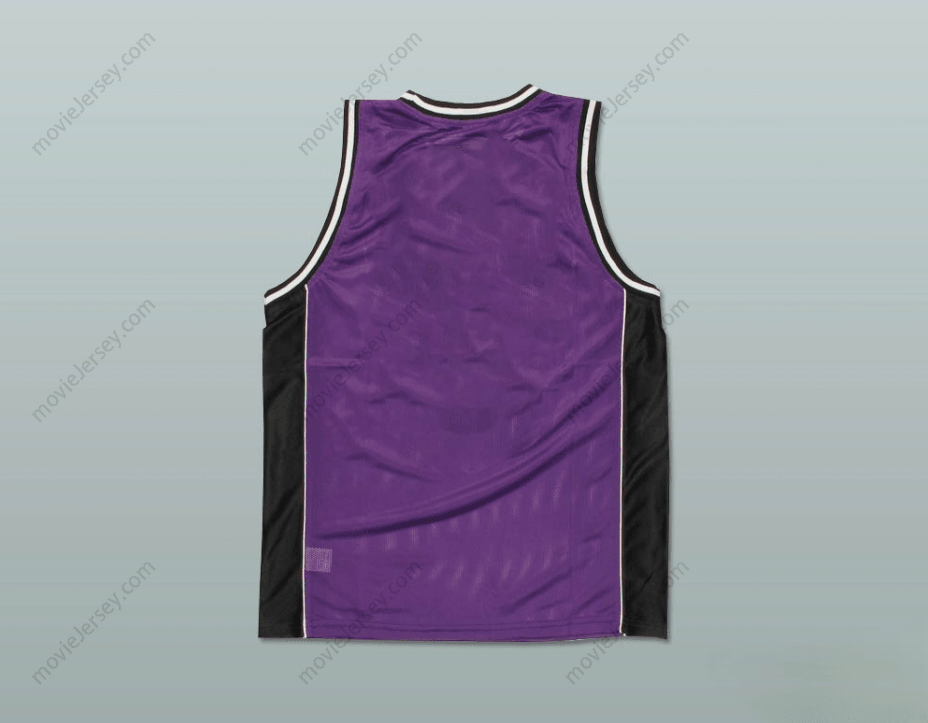 CUSTOM ANY Name Number PLAIN BASKETBALL JERSEY PURPLE-BLACK-WHITE Top Stitched S-6XL