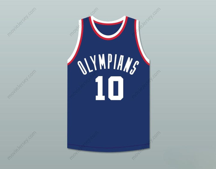 CUSTOM ANY Name Number KLEGGIE HERMSEN 10  OLYMPIANS BLUE BASKETBALL JERSEY Top Stitched S-6XL