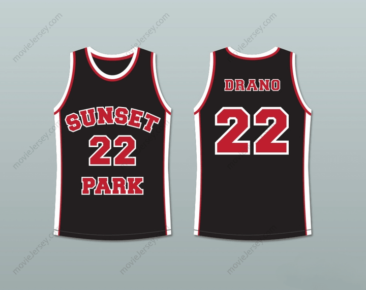 CUSTOM ANY Name Number ANTWON TANNER DRANO 22 SUNSET PARK BLACK BASKETBALL JERSEY Top Stitched S-6XL