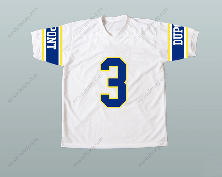 CUSTOM RANDY MOSS 3 DUPONT PANTHERS HIGH SCHOOL FOOTBALL JERSEY Top Stitched S-6XL