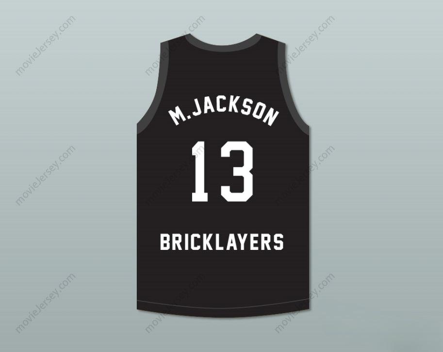 CUSTOM ANY Name Number MARK JACKSON 13 BRICKLAYERS BASKETBALL JERSEY 3RD ANNUAL ROCK N' JOCK B-BALL JAM 1993 Top Stitched S-6XL