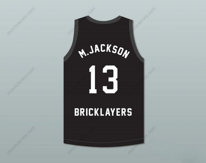 CUSTOM ANY Name Number MARK JACKSON 13 BRICKLAYERS BASKETBALL JERSEY 3RD ANNUAL ROCK N' JOCK B-BALL JAM 1993 Top Stitched S-6XL