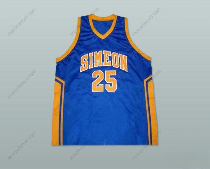 CUSTOM ANY Name Number DERRICK ROSE SIMEON HIGH SCHOOL BASKETBALL JERSEY Top Stitched S-6XL