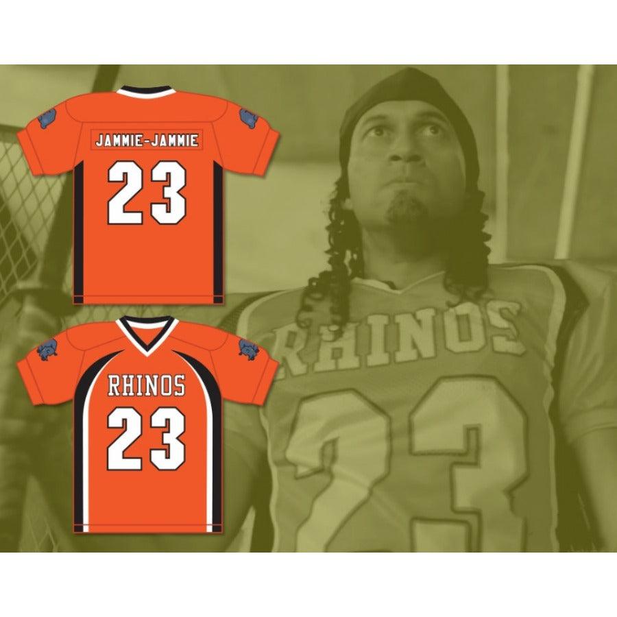CUSTOM ANY Name Number JAMMIE JAMMIE-JAMMIE 23 RHINOS FOOTBALL JERSEY WITH PATCHES KEY PEELE Top Stitched S-6XL