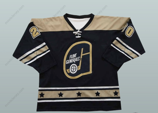 Custom Any Name Number Kevin Kerr 20 Flint Generals Hockey Jersey Top Stitched S-6XL