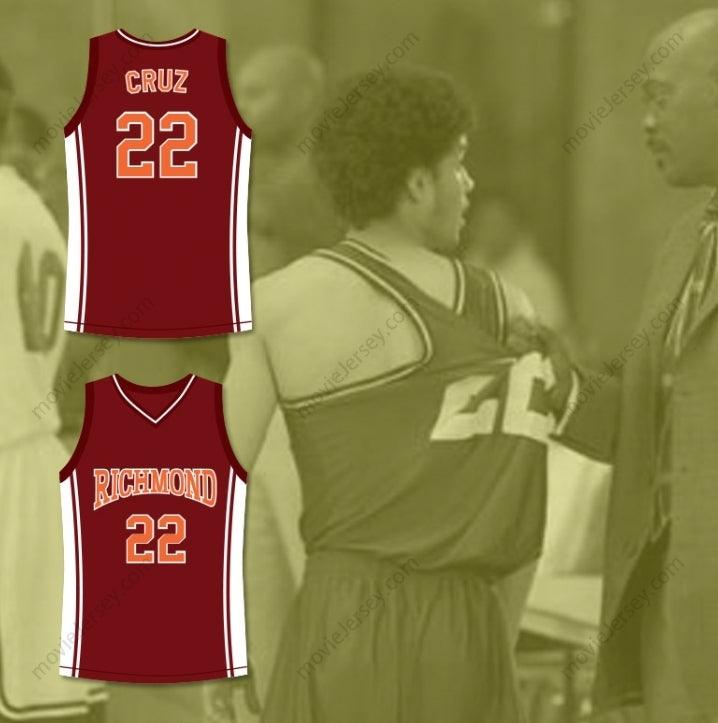 CUSTOM ANY Name Number RICK GONZALEZ TIMO CRUZ 22 RICHMOND OILERS HOME BASKETBALL JERSEY COACH CARTER Top Stitched S-6XL