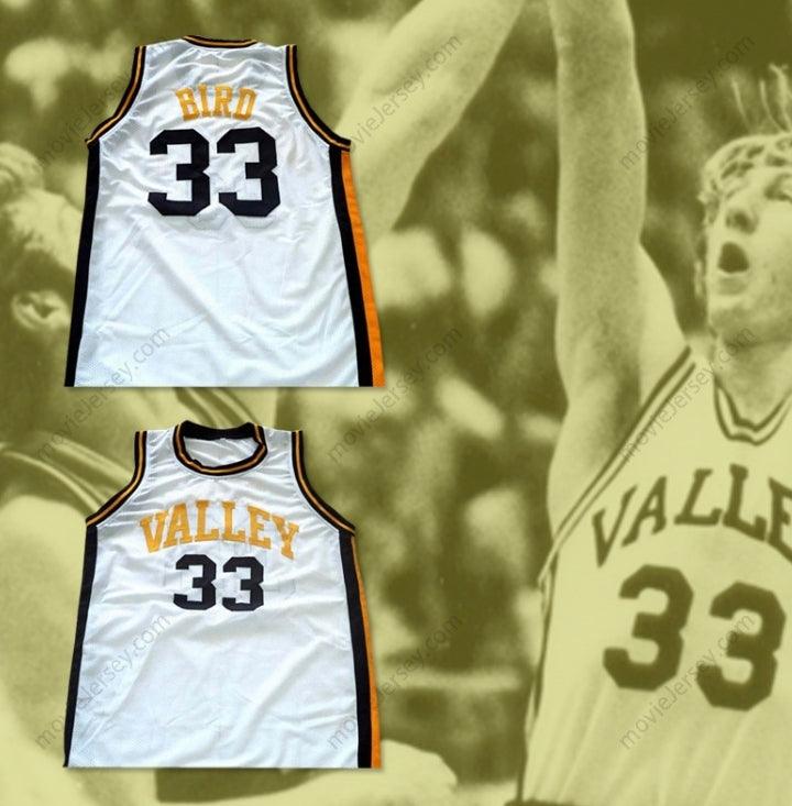 CUSTOM ANY Name Number LARRY BIRD 33  HIGH SCHOOL BASKETBALL JERSEY NEW Top Stitched S-6XL