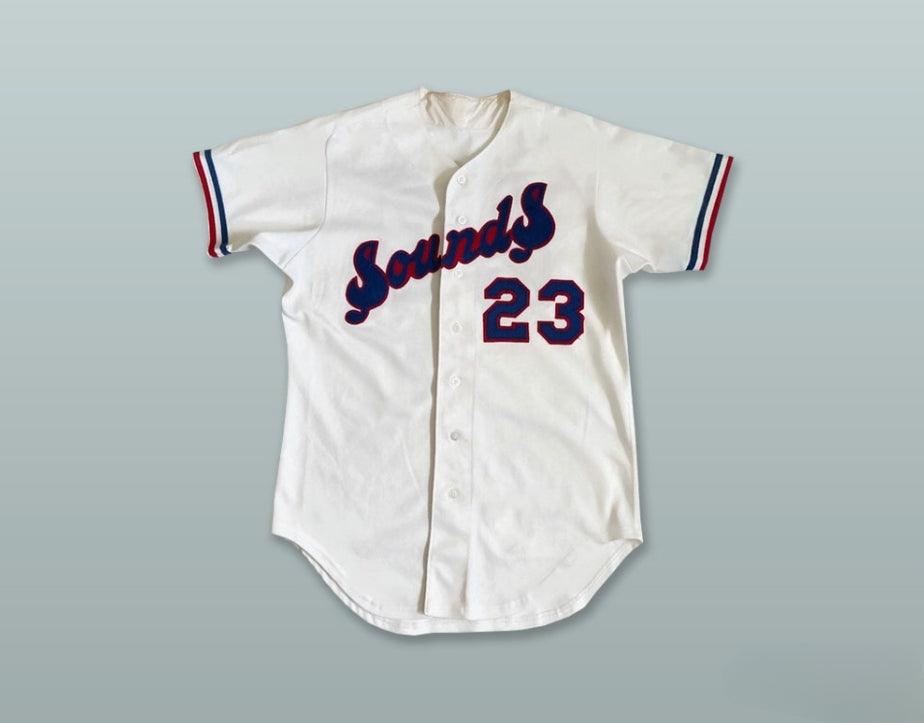 Custom Any Name Number  SOUNDS 23 WHITE BASEBALL JERSEY Top Stitched S-6XL
