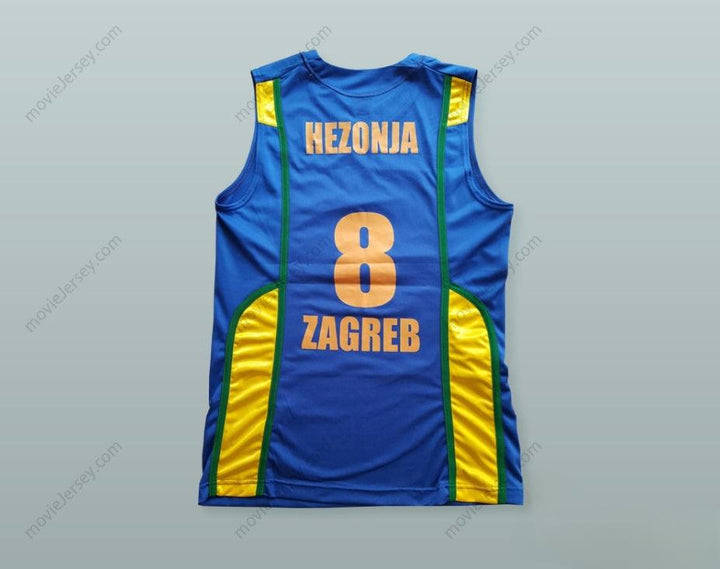 CUSTOM ANY Name Number MARIO HEZONJA 8 KK ZAGREB OSIGURANJE BASKETBALL JERSEY WITH PATCH Top Stitched S-6XL