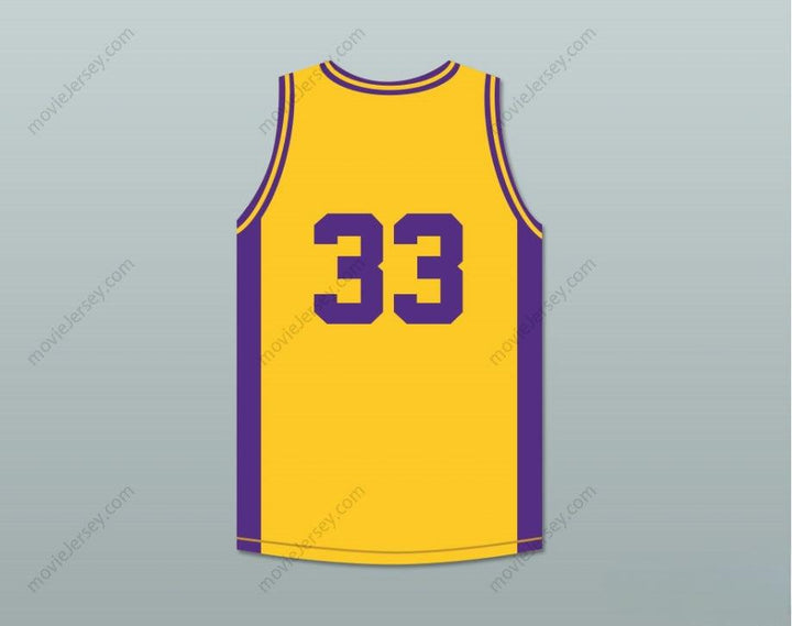 CUSTOM ANY Name Number  BRYANT 33 LOWER MERION HIGH SCHOOL ACES YELLOW BASKETBALL JERSEY 3 Top Stitched S-6XL