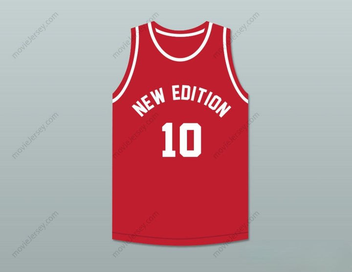 CUSTOM ANY Name Number MICHAEL BIVINS 10 NEW EDITION RED BASKETBALL JERSEY Top Stitched S-6XL