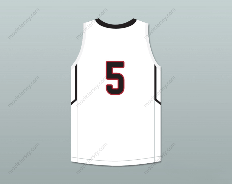 CUSTOM ANY Name Number P. J. WASHINGTON 5  PREP WHITE BASKETBALL JERSEY 1 Top Stitched S-6XL