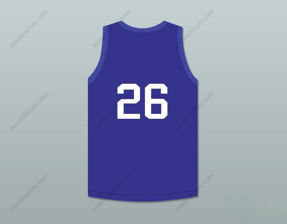 CUSTOM ANY Name Number BUDDY JEANNETTE 26  BULLETS BLUE BASKETBALL JERSEY Top Stitched S-6XL