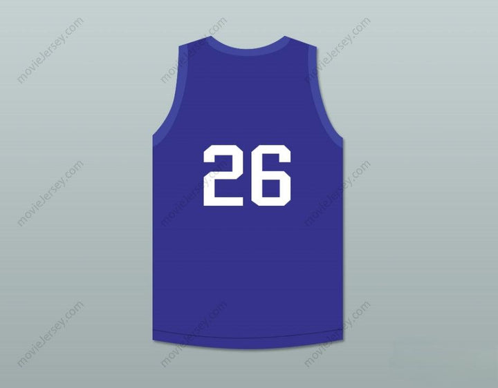 CUSTOM ANY Name Number BUDDY JEANNETTE 26  BULLETS BLUE BASKETBALL JERSEY Top Stitched S-6XL