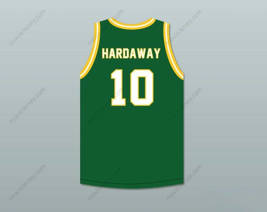 CUSTOM ANY Name Number TIM HARDAWAY 10 CARVER MILITARY ACADEMY CHALLENGERS GREEN BASKETBALL JERSEY 2 Top Stitched S-6XL