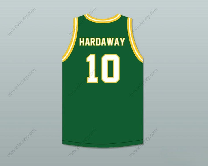 CUSTOM ANY Name Number TIM HARDAWAY 10 CARVER MILITARY ACADEMY CHALLENGERS GREEN BASKETBALL JERSEY 2 Top Stitched S-6XL