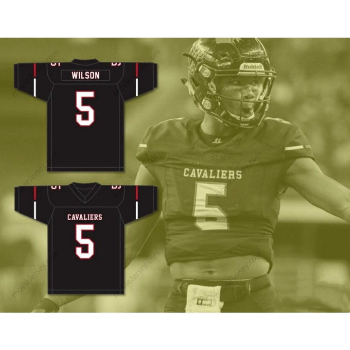 CUSTOM ANY Name Number GARRETT WILSON 5 LAKE TRAVIS HIGH SCHOOL CAVALIERS Football Jersey Top Stitched S-6XL