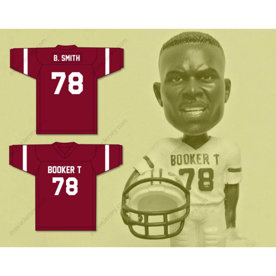 CUSTOM ANY Name Number BRUCE SMITH 78 BOOKER T. WASHINGTON HIGH SCHOOL MAROON FOOTBALL JERSEY Top Stitched S-6XL