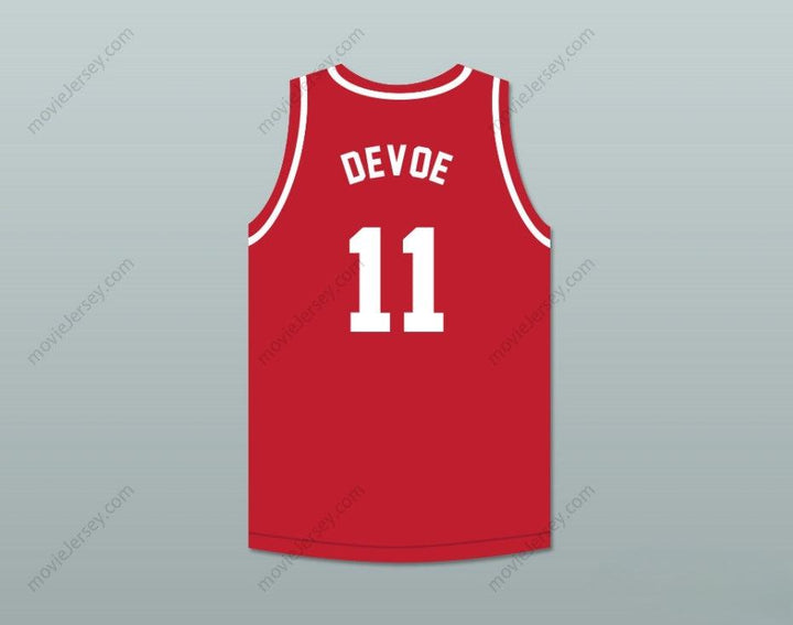 CUSTOM ANY Name Number RONNIE DEVOE 11 NEW EDITION RED BASKETBALL JERSEY Top Stitched S-6XL