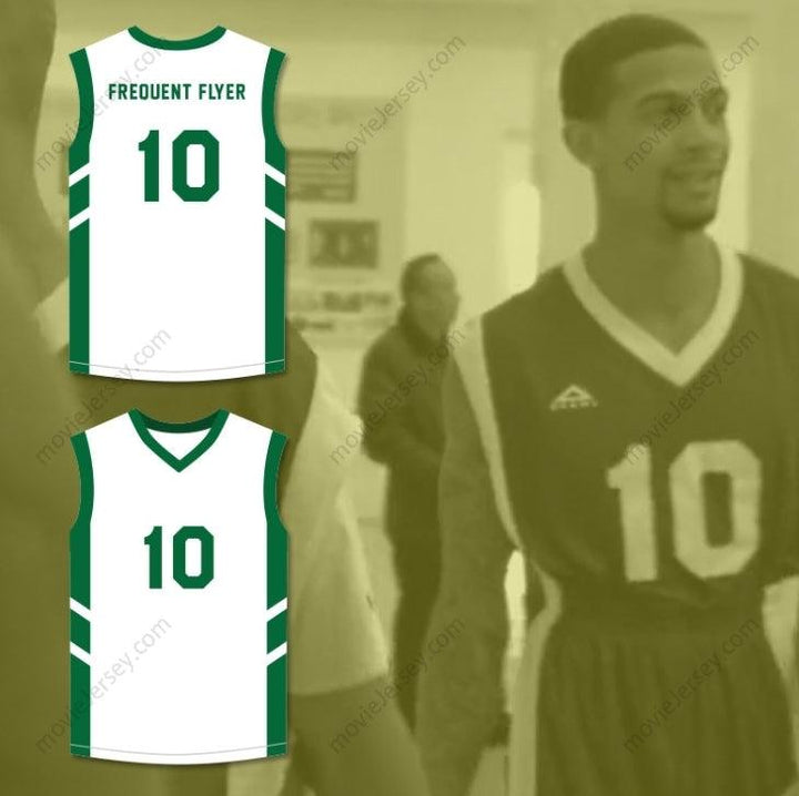 CUSTOM ANY Name Number GUY 'FREQUENT FLYER' DUPREE 10 WHITE BASKETBALL JERSEY DENNIS RODMAN'S BIG BANG IN PYONGYANG Top Stitched S-6XL