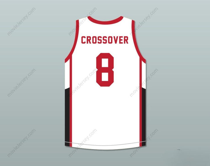 CUSTOM ANY Name Number CROSSOVER 8 ANKLE BREAKERS WHITE BASKETBALL JERSEY Top Stitched S-6XL